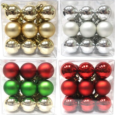 Celebrations Celebrations Assorted Shiny and Matte Ornaments 6.35 in. C-21109B